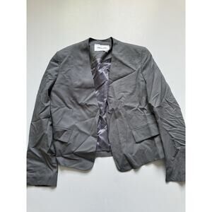 LOW CLASSIC Grey Y Neck Blazer Xs